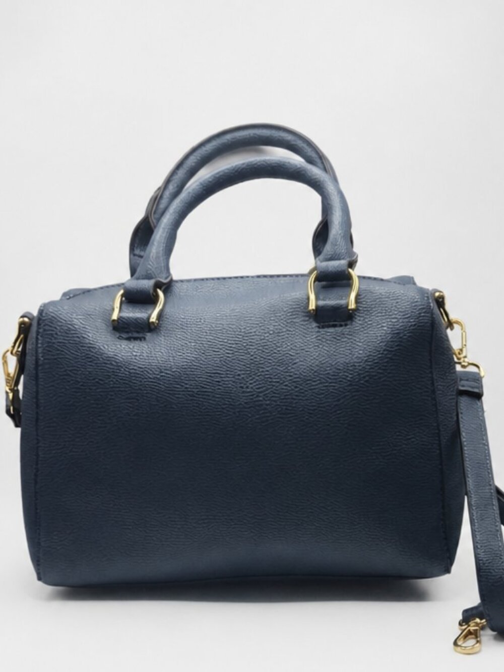 Navy Pebbled Vegan Leather Tote by a.n.d New Day